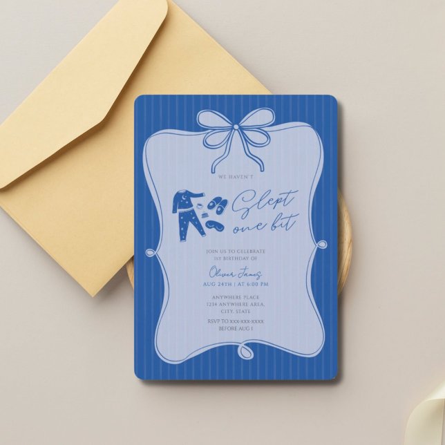 Convites We haven’t slept one bit boy 1st birthday  (Criador carregado)