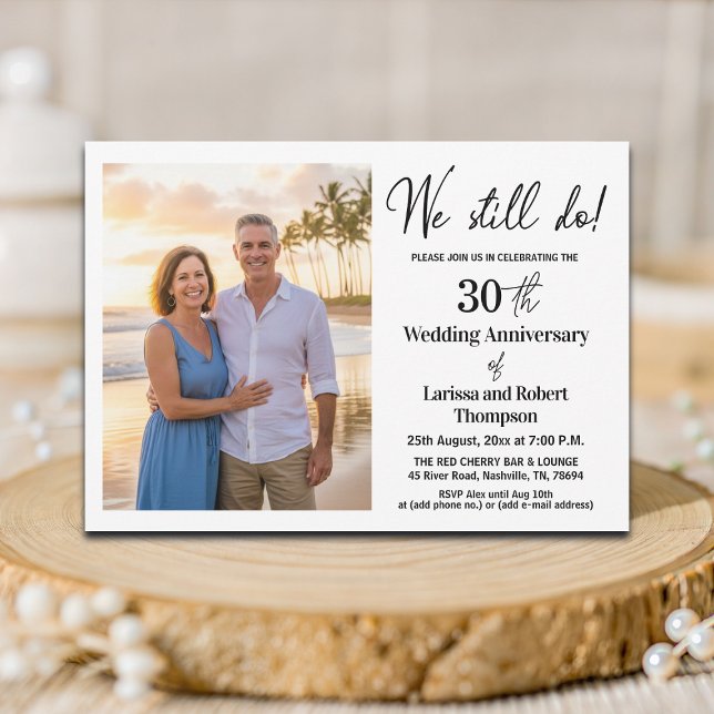 Convites We Still Do 30th Wedding Anniversary Photo (Criador carregado)