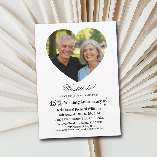 Convites We Still Do 45th Wedding Anniversary Photo (Criador carregado)