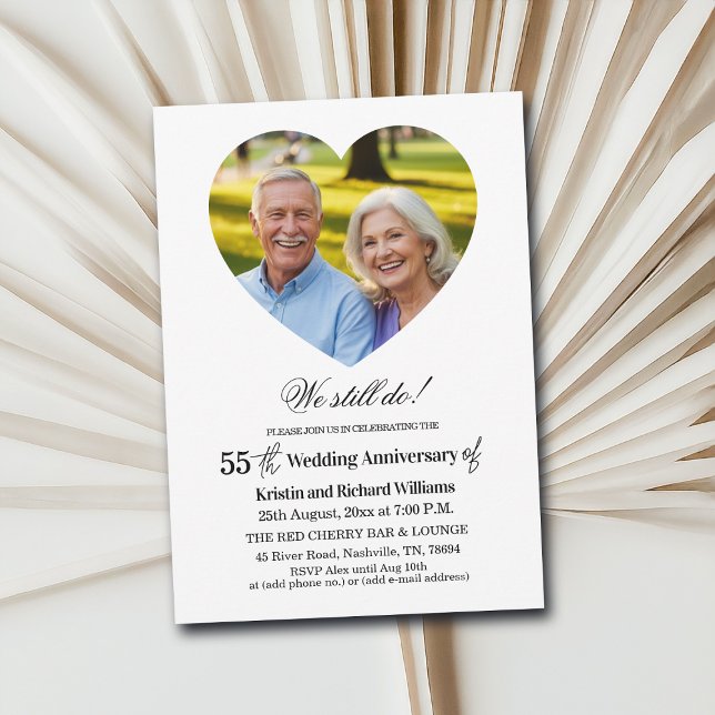 Convites We Still Do 55th Wedding Anniversary Photo (Criador carregado)