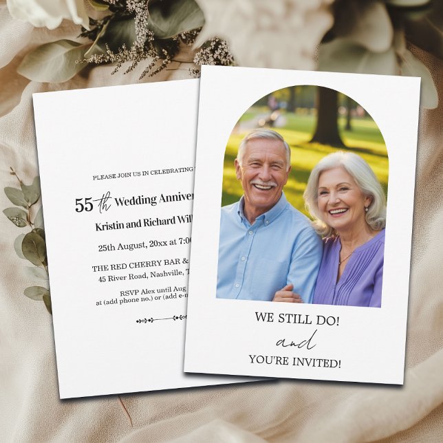 Convites We Still Do 55th Wedding Anniversary Photo (Criador carregado)