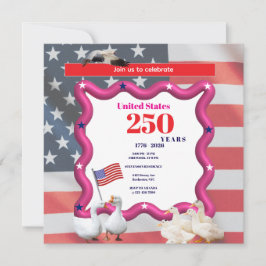 Convites We The Silly Geese 250th Funny Celebration