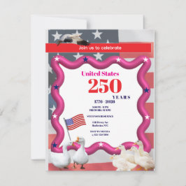 Convites We The Silly Geese 250th Funny Celebration