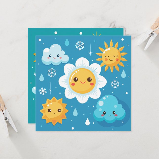 Convites Weather Wonders (Frente/Verso In Situ)