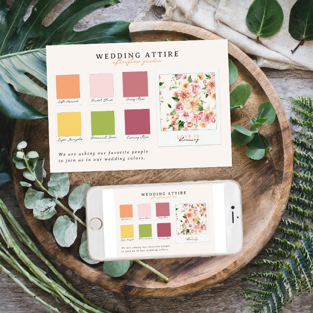 Convites Wedding Attire | Afterglow Garden Palette (Criador carregado)