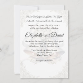 Convites Wedding Bell Background Wedding Invitation