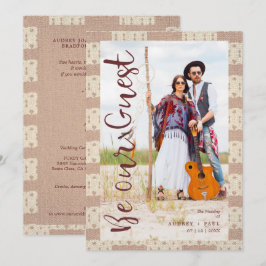 Convites Wedding Bohemian Tribal Textile Texture Background