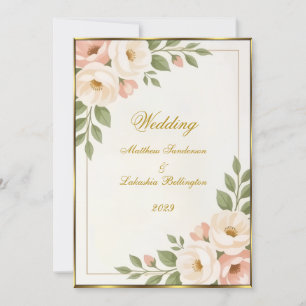 Convites Wedding Boho Style Linda Moderna Sofisticada