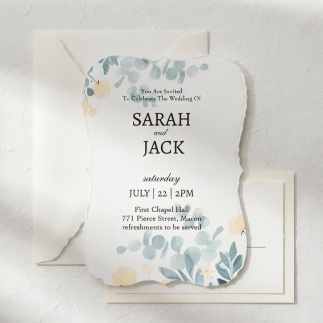 Convites Wedding Card, Personalised Wedding Card (Criador carregado)