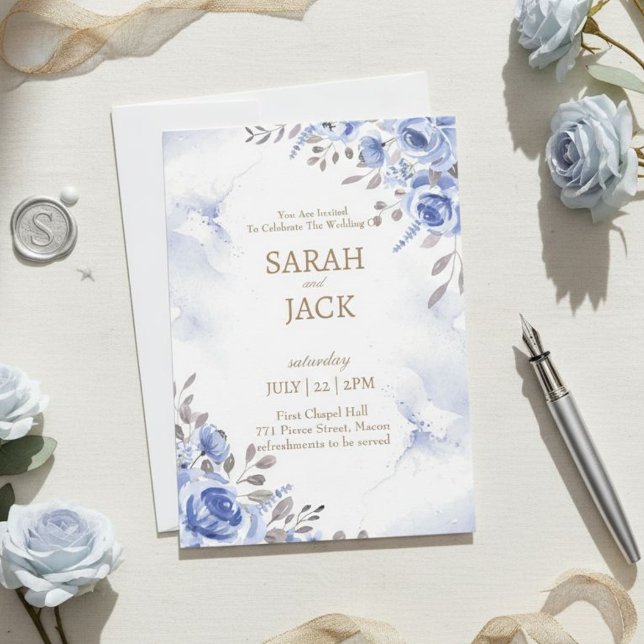 Convites Wedding Card, Personalised Wedding Card (Criador carregado)