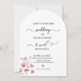 Convites Wedding Floral Invitation
