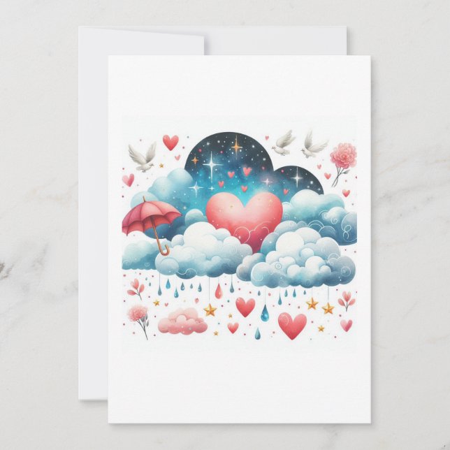 Convites wedding illustration (Frente)