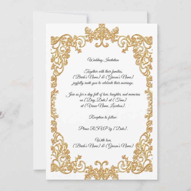 Convites Wedding Invitation (Frente)