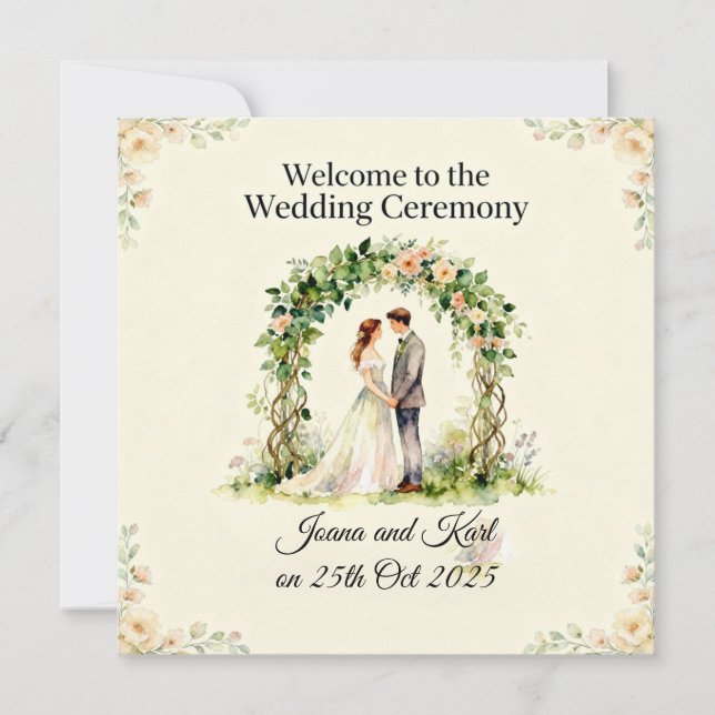 Convites Wedding Invitation  (Frente)
