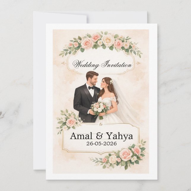 Convites Wedding Invitation (Frente)