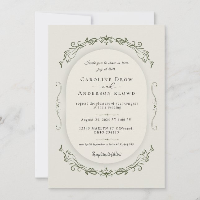 Convites Wedding Invitation (Frente)
