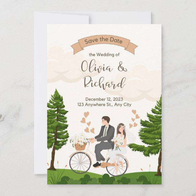 Convites wedding invitation  (Frente)