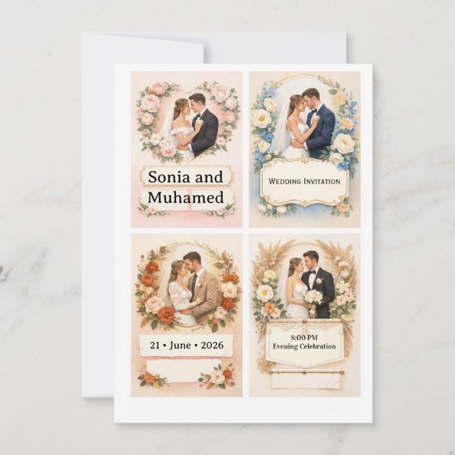 Convites Wedding Invitation (Frente)