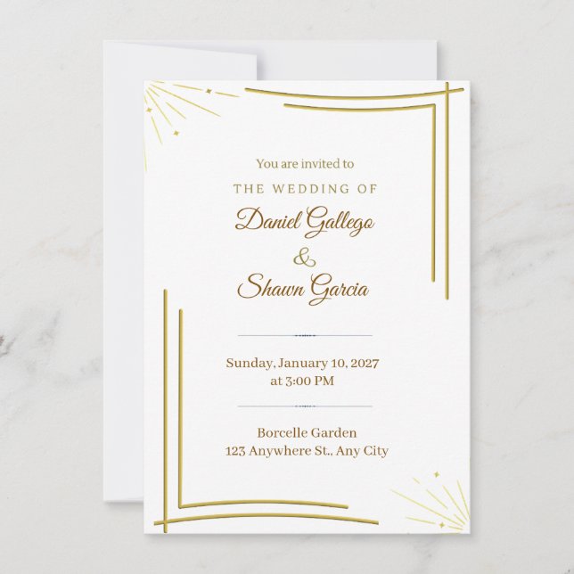 Convites wedding invitation (Frente)