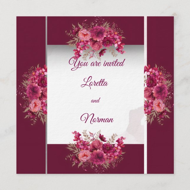 Convites wedding invitation (Frente)