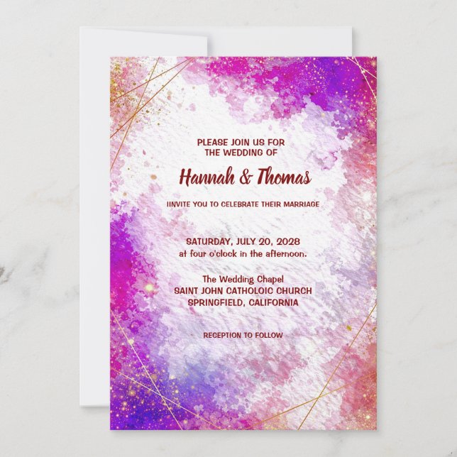 Convites Wedding Invitation (Frente)