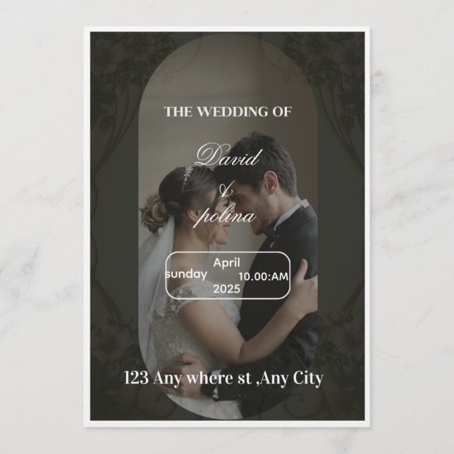 Convites Wedding Invitation (Frente)