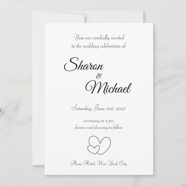 Convites Wedding Invitation (Frente)