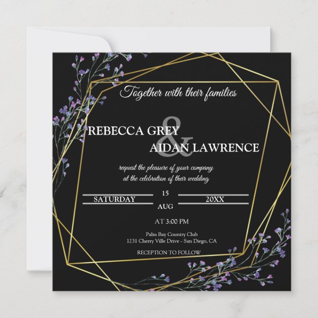 Convites wedding Invitation (Frente)