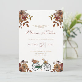 Convites Wedding Invitation Beige Neutral Elegant Style