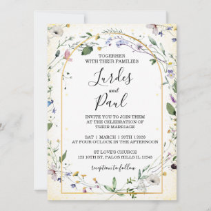 Convites Wedding invitation Floral Arch