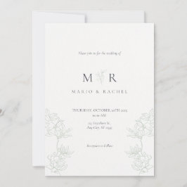 Convites Wedding Invitation Floral Elegant Soft Design