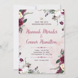 Convites Wedding Invitation Minimal Elegant White Design