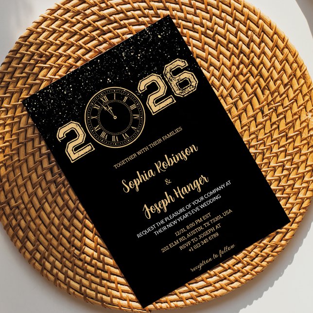 Convites Wedding Invitation new year celebrations  (Criador carregado)