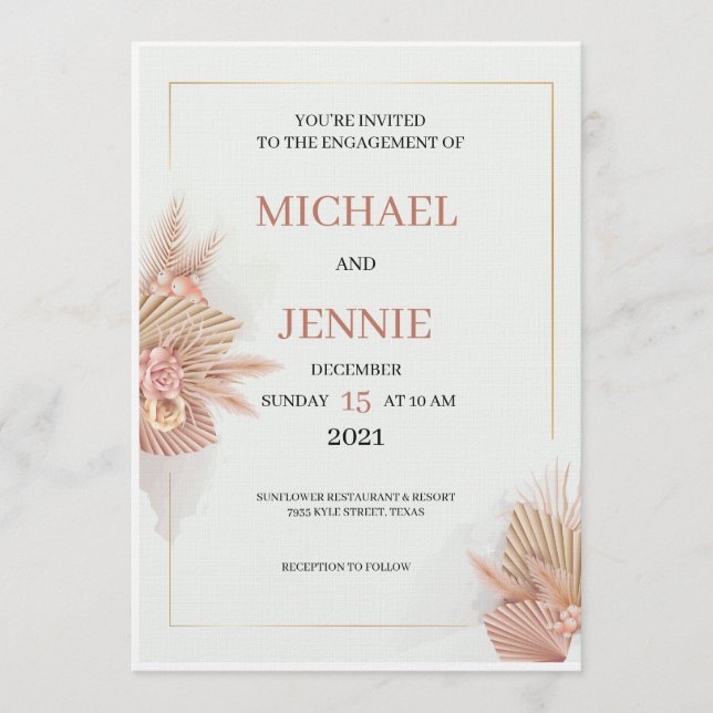 Convites Wedding Invitations (Frente)