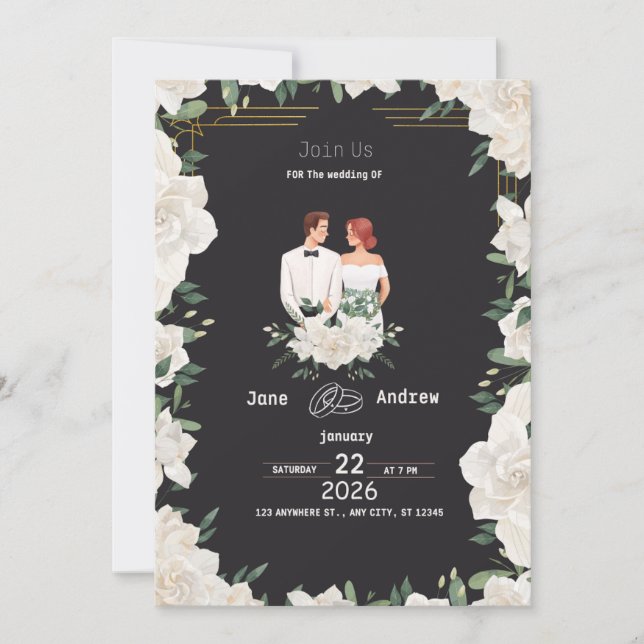 Convites wedding invitations (Frente)