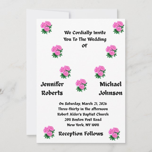 Convites Wedding Invitations (Frente)