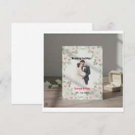 Convites Wedding Invite, Minimalist Design, Bride and Groom