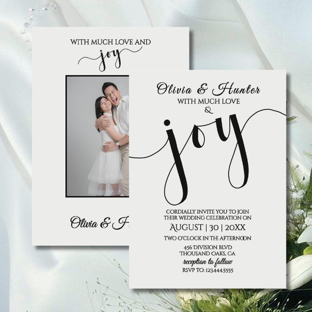 Convites Wedding, Modern, Typography, Script, Invitation (Criador carregado)