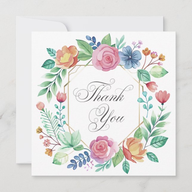 Convites Wedding or Shower Thank you cards (Frente)