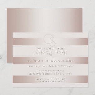 Convites Wedding Rehearsal Dinner  Esmagamento Moderno Eleg