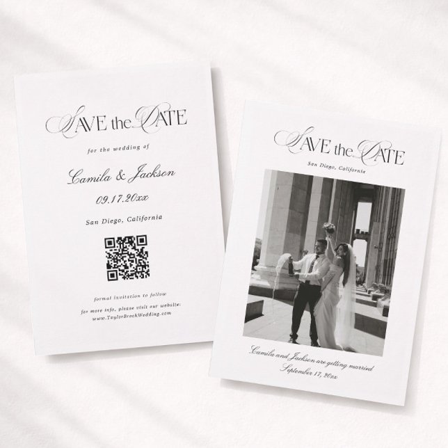 Convites Wedding Save the Date Photo (Criador carregado)