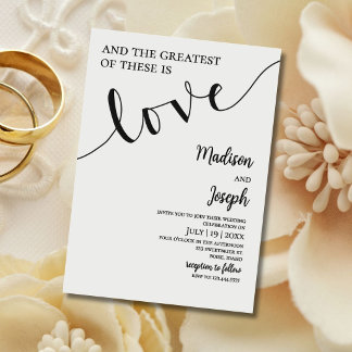 Convites Wedding, Script, Simple, Christian, Typography