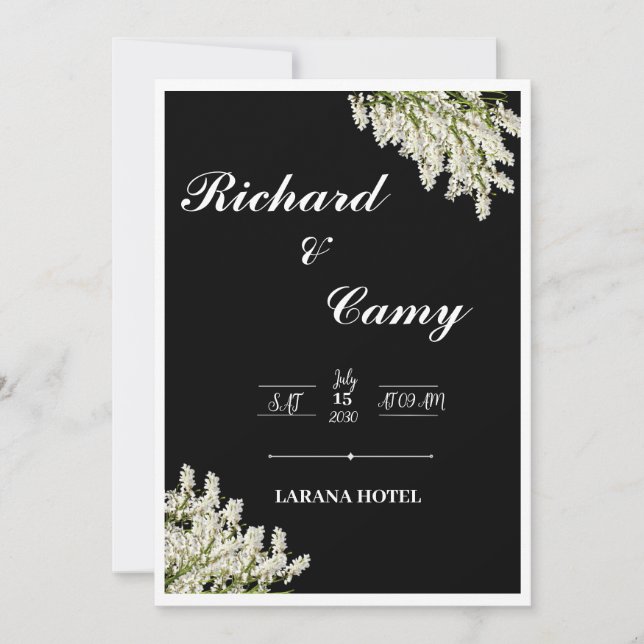 Convites Weeding  (Frente)