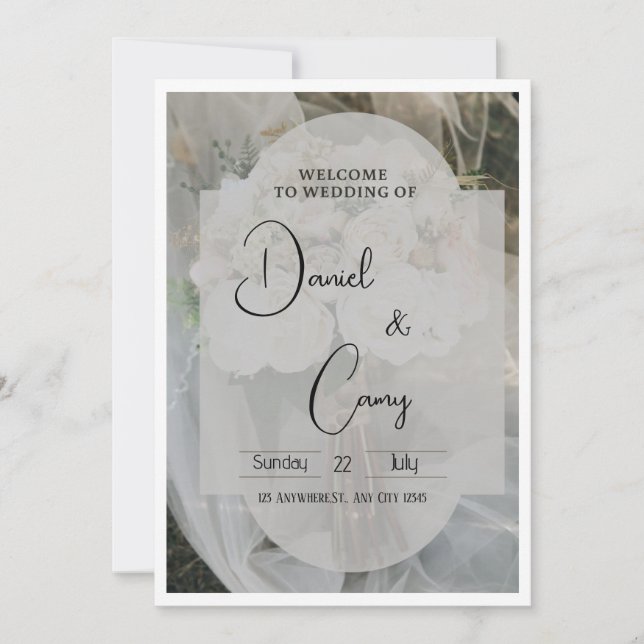 Convites Weeding (Frente)