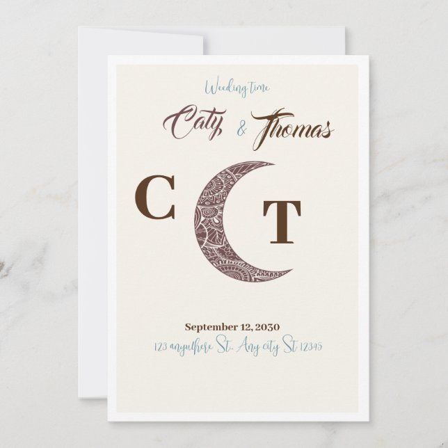 Convites Weeding (Frente)