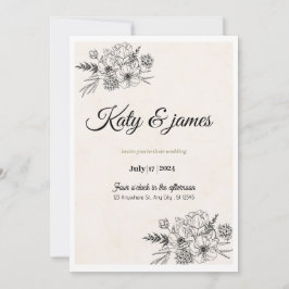 Convites Weeding invitation