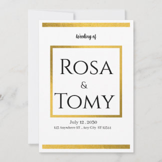 Convites Weeding invitation