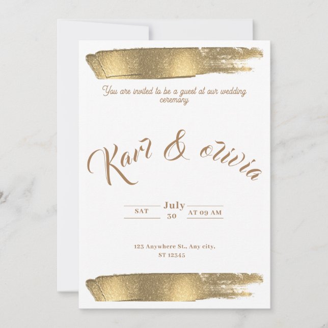 Convites Weeding invitation (Frente)