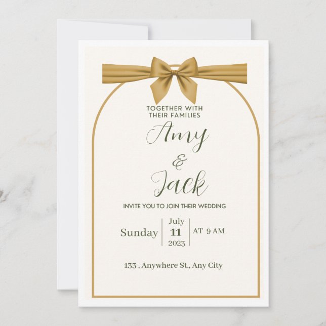 Convites Weeding invitation (Frente)