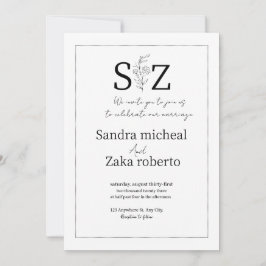 Convites weeding invitation